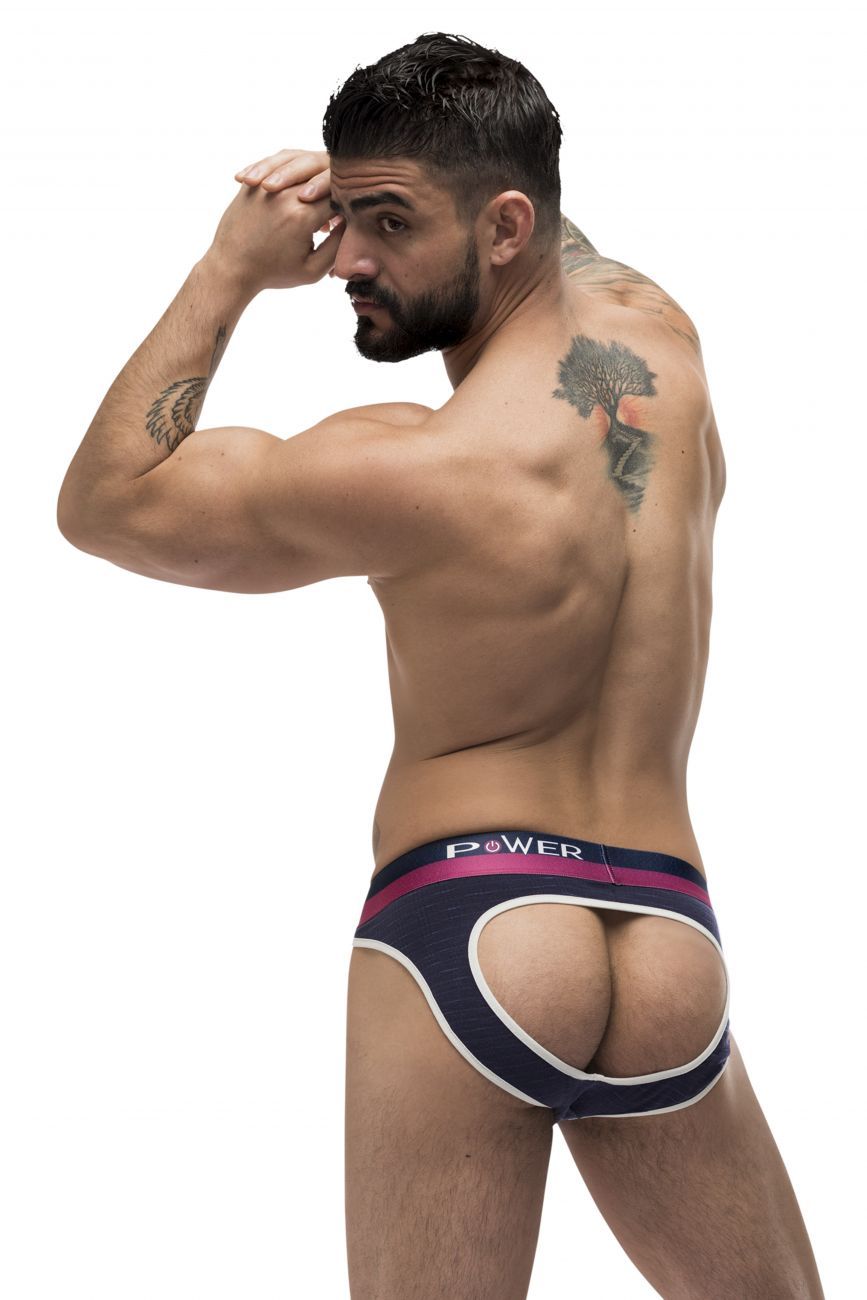 Male Power 302-246 French Terry Cutout Moonshine Navy