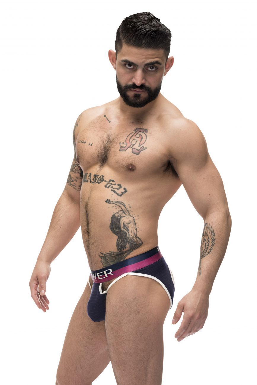 Male Power 302-246 French Terry Cutout Moonshine Navy