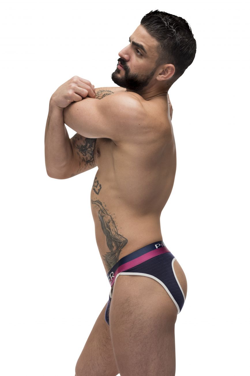 Male Power 302-246 French Terry Cutout Moonshine Navy