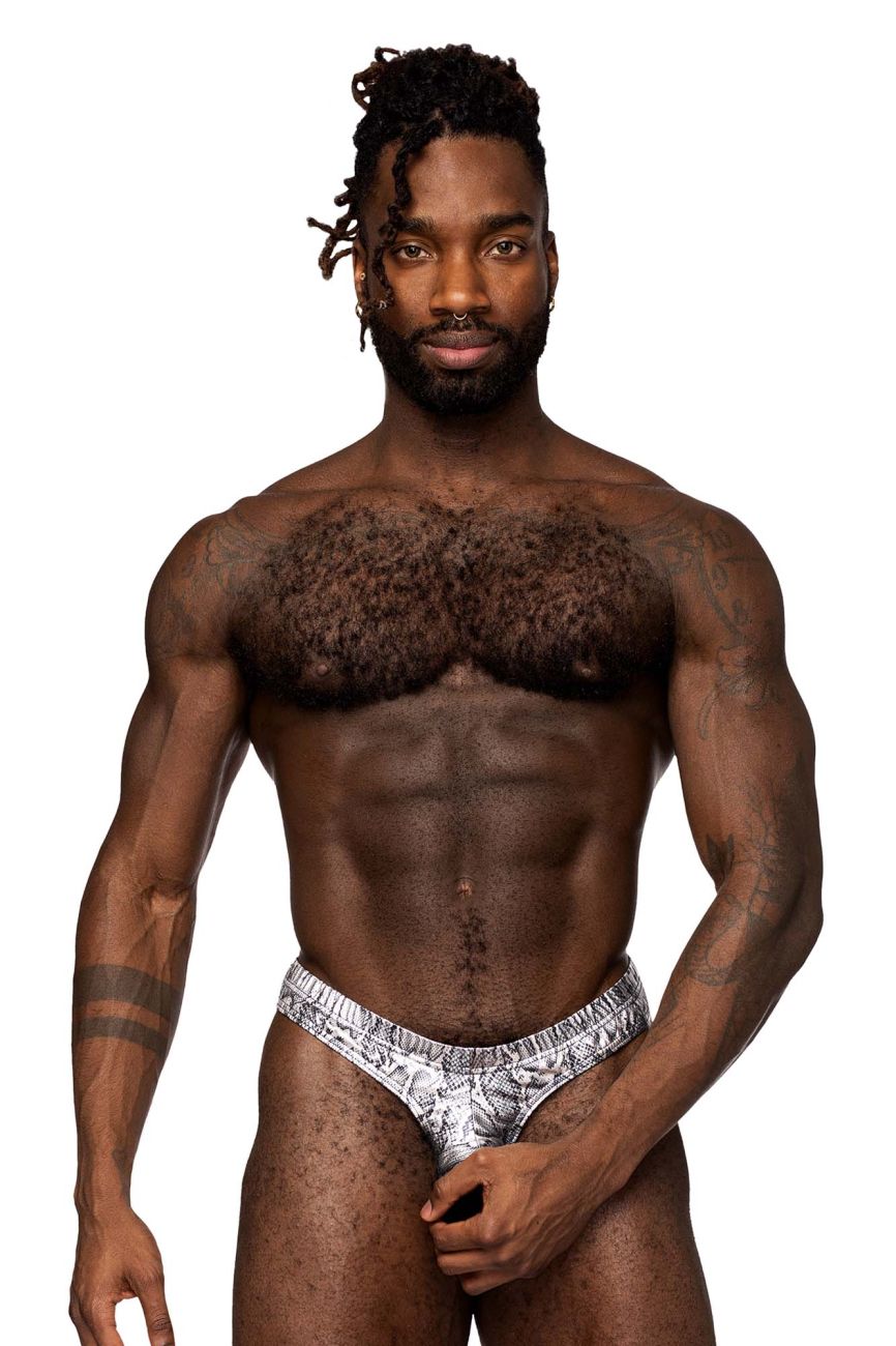 Male Power 334-282 S-naked Power Sock Silver-Black
