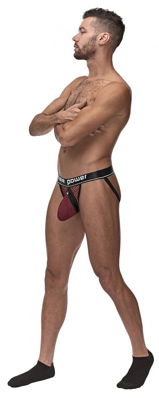 Male Power 346-260 Cockpit C-Ring Jockstrap Burgundy