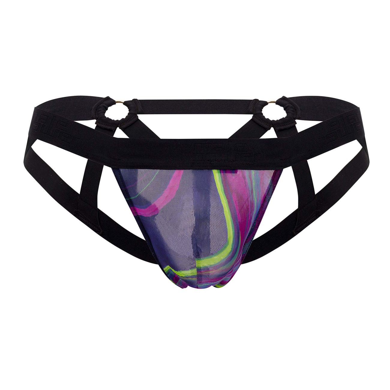 Male Power 352-278 Galactic Strappy Ring Jock Printed