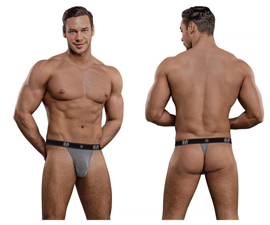 Male Power 433-253 Bamboo Micro Thong Gray