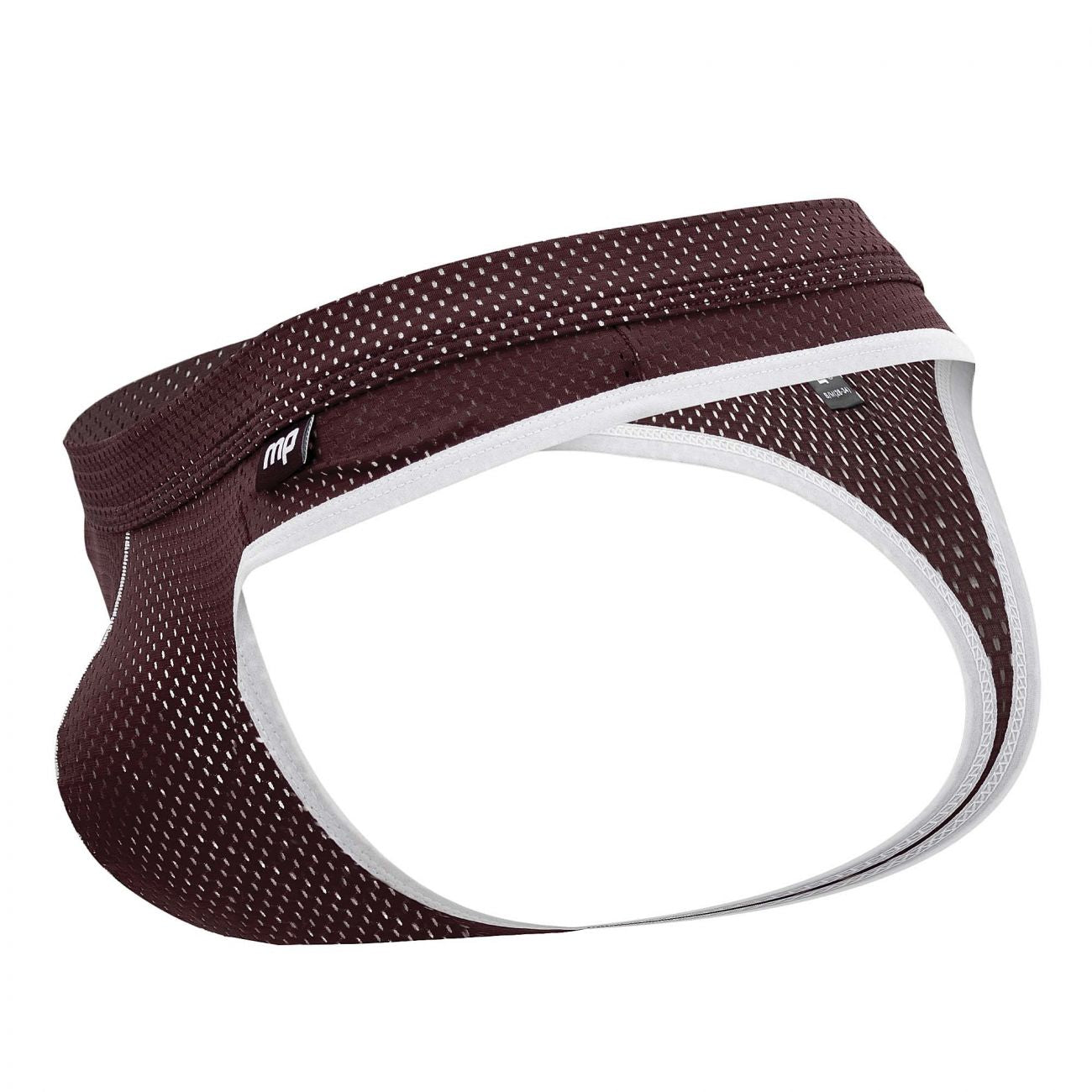 Male Power 443-273 Sport Mesh Thong Burgundy