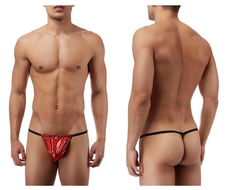 Stretch Metallic Posing Pouch Red