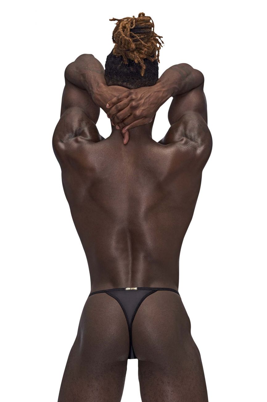 Male Power 453-271 Landing Strip Micro Thong Black