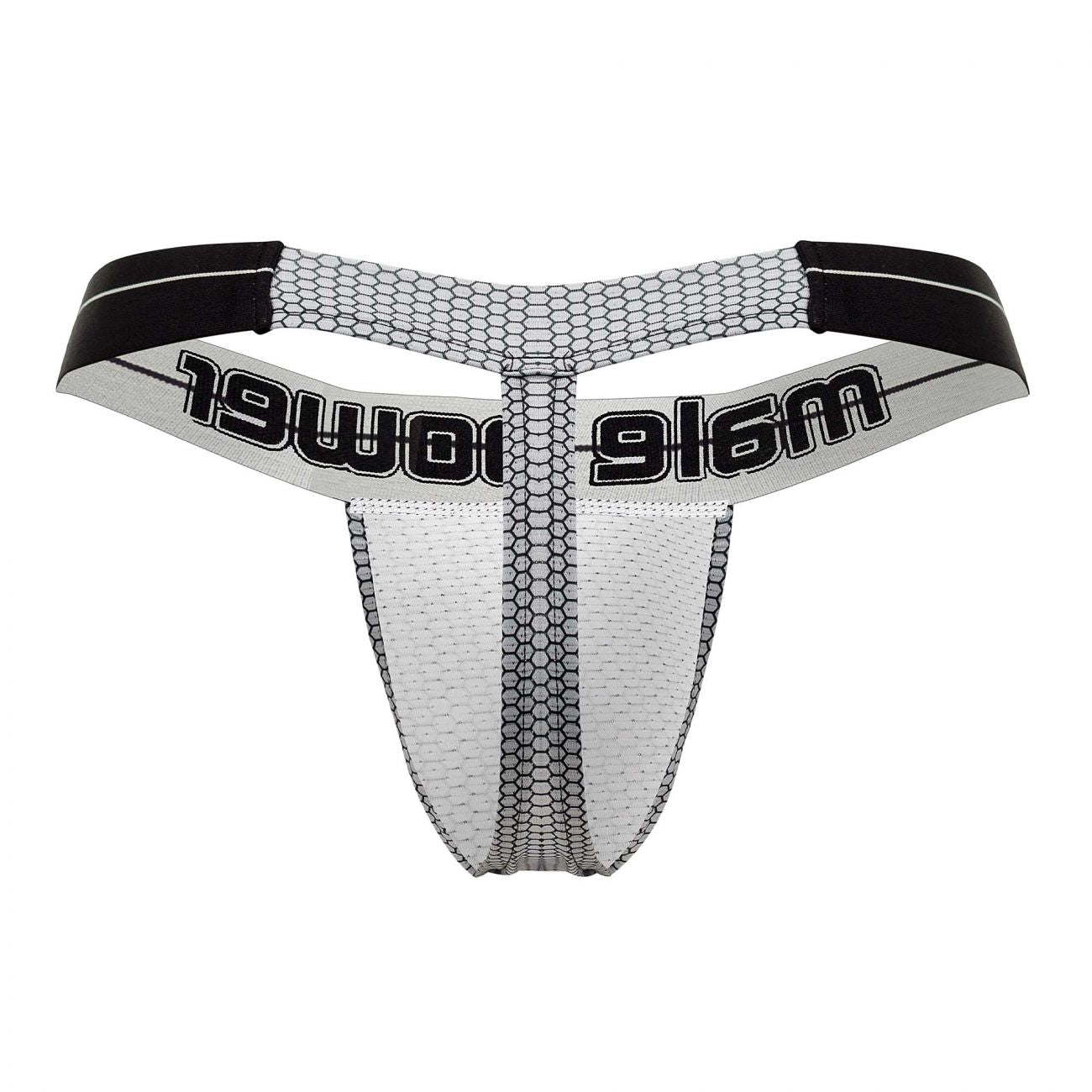 Male Power 454-269 Sexagon Micro V Thong Gray