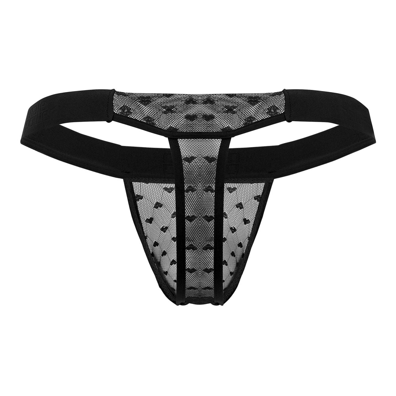 Male Power 454-279 Heart Breaker Micro Thong V Black