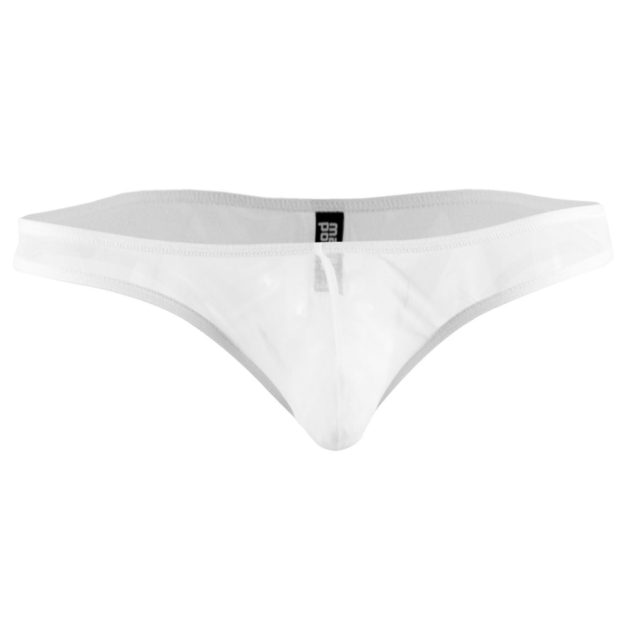 Male Power PAK884 Euro Male Mesh Full Cut Thong White