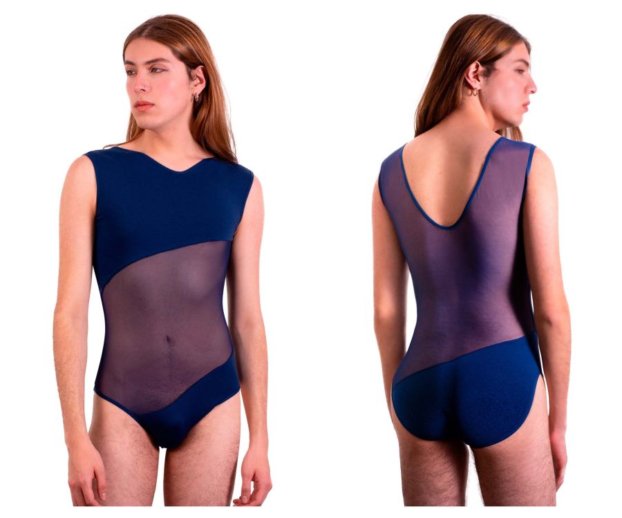 PLURAL PL002 Non-binary Underwear Bodysuit Blue