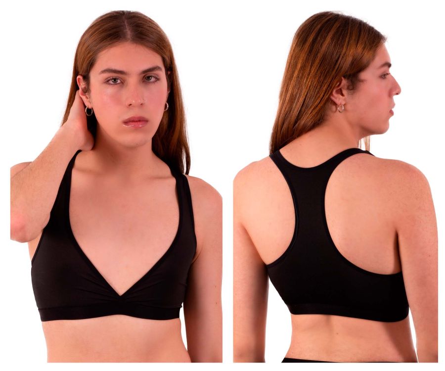 PLURAL PL003 Non-binary Underwear Bra Top Black