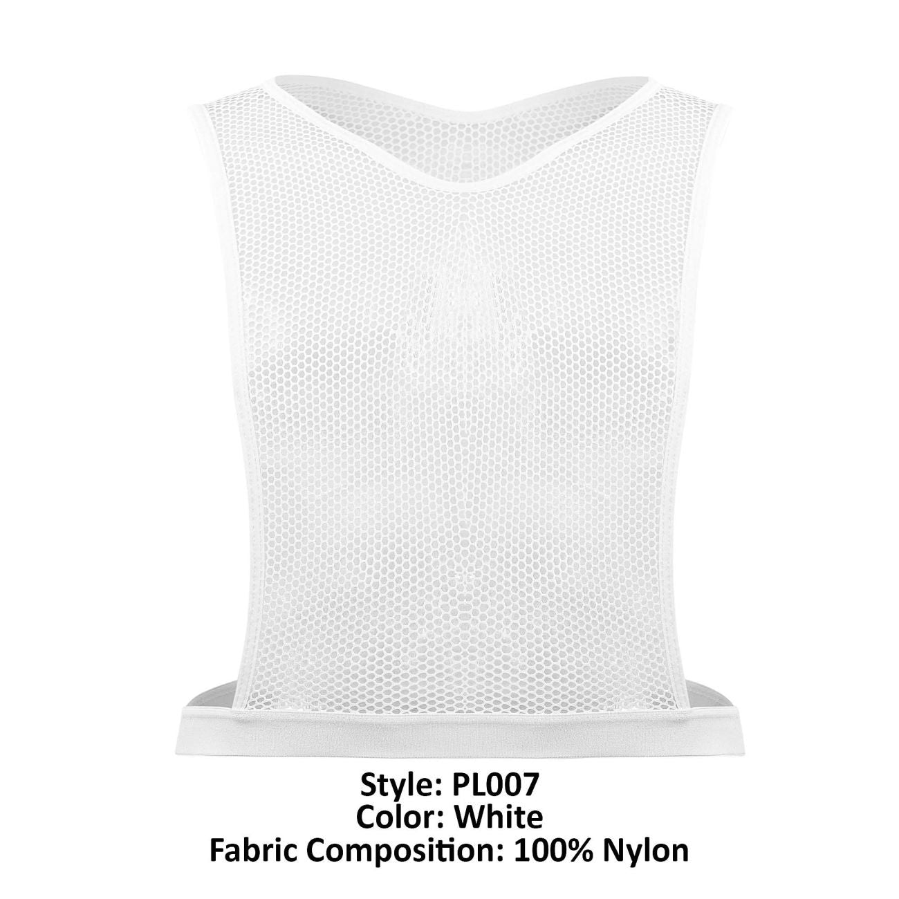 PLURAL PL007 Non-binary Underwear Crop Top White