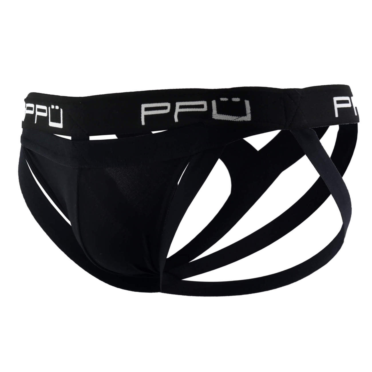 PPU 1305 Multi-Strap Jockstrap Black