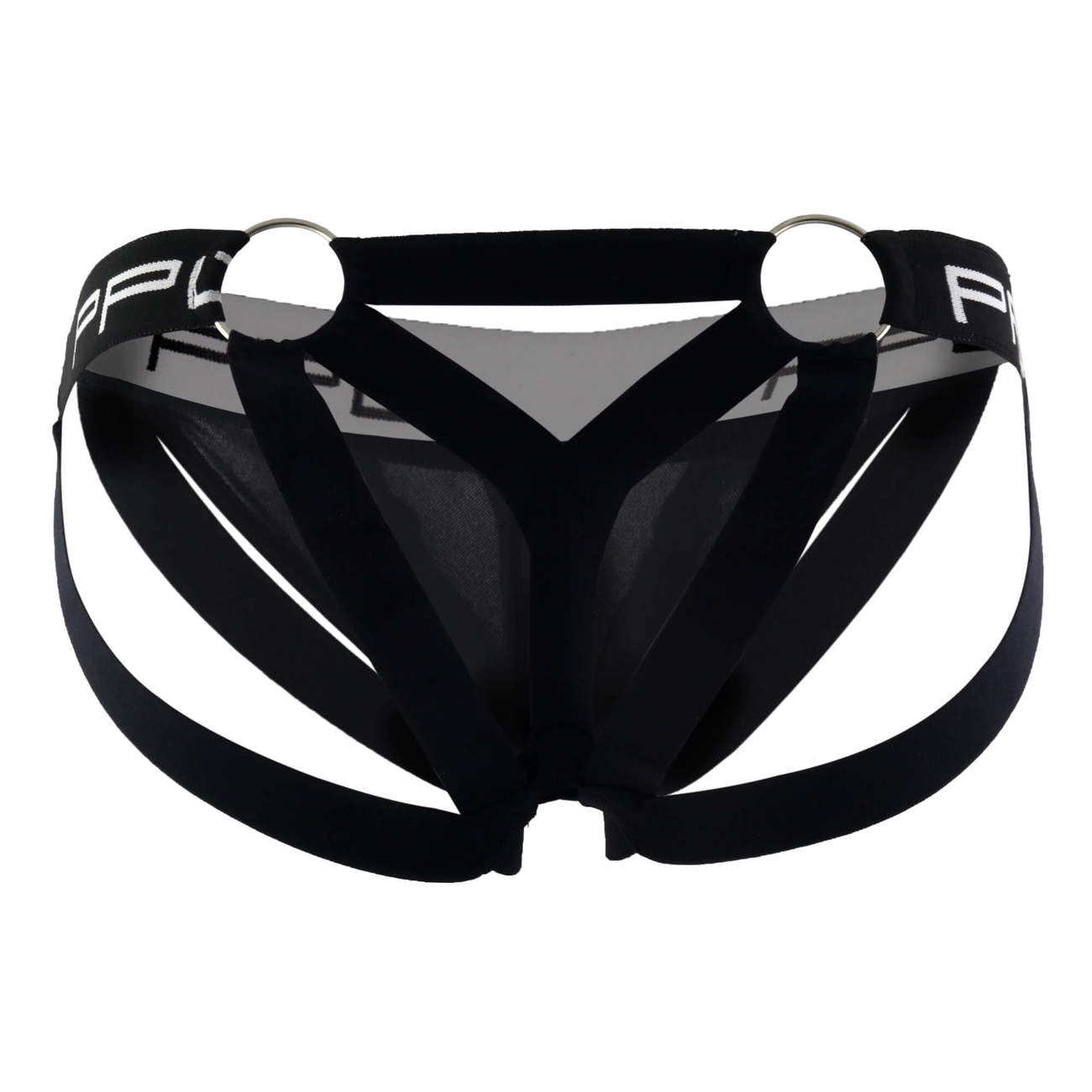 PPU 1305 Multi-Strap Jockstrap Black