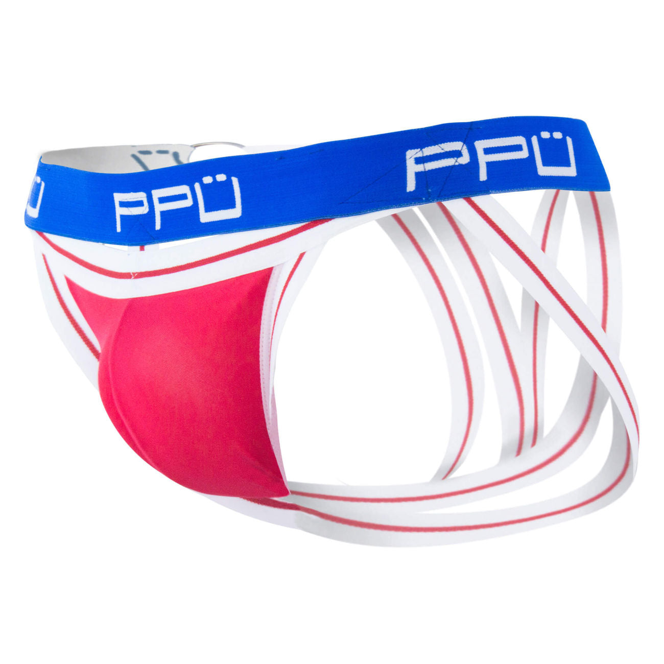 PPU 1305 Multi-Strap Jockstrap Red