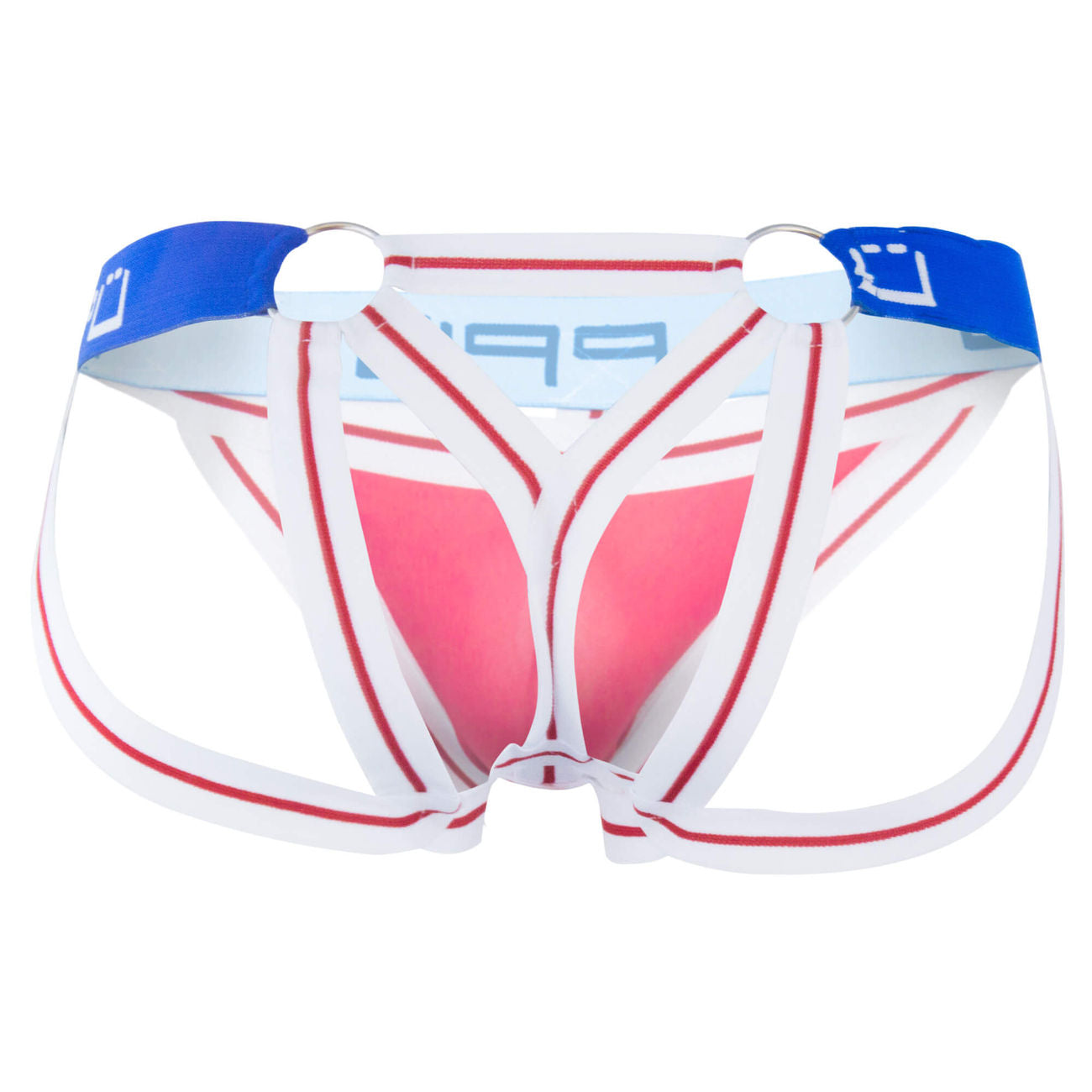 PPU 1305 Multi-Strap Jockstrap Red
