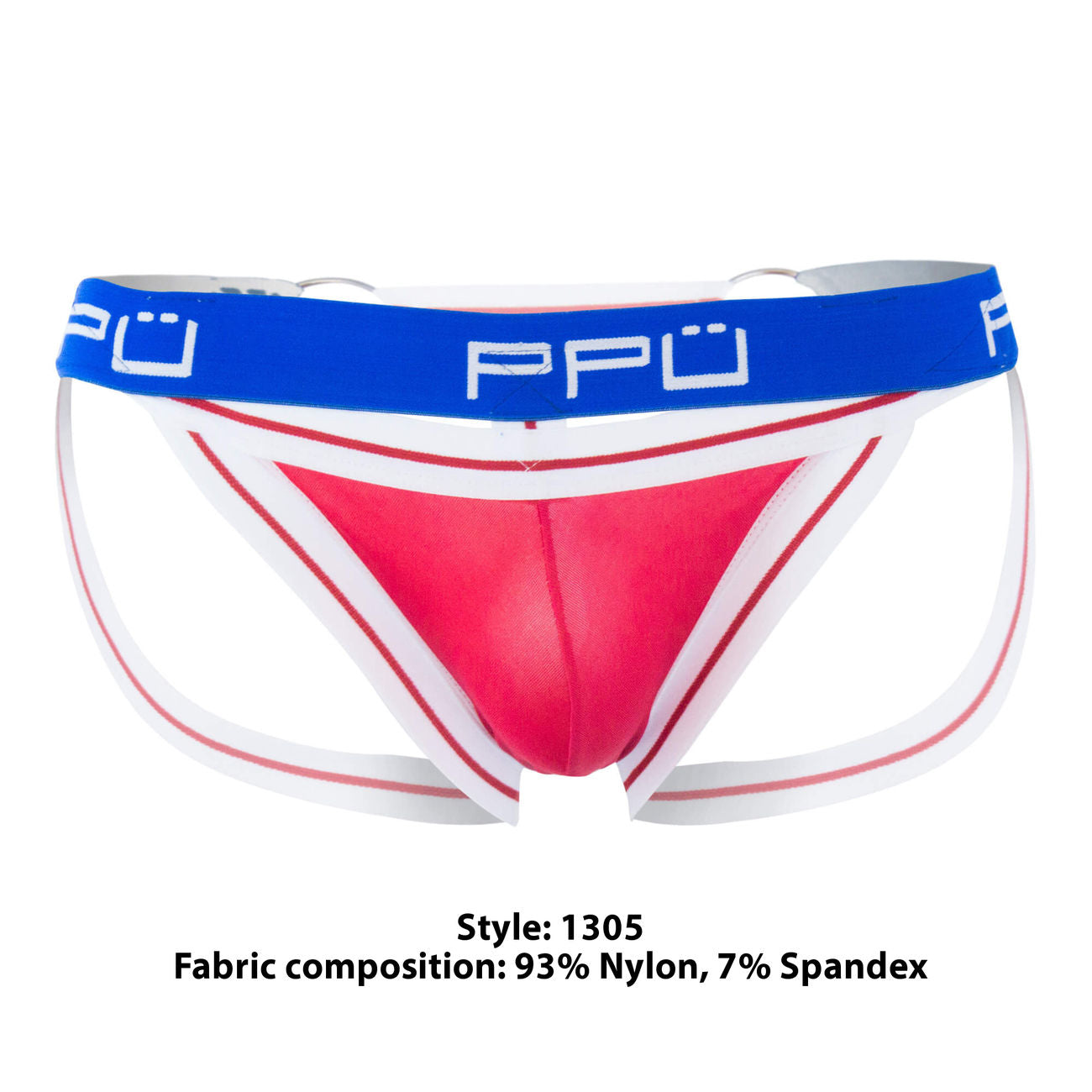 PPU 1305 Multi-Strap Jockstrap Red
