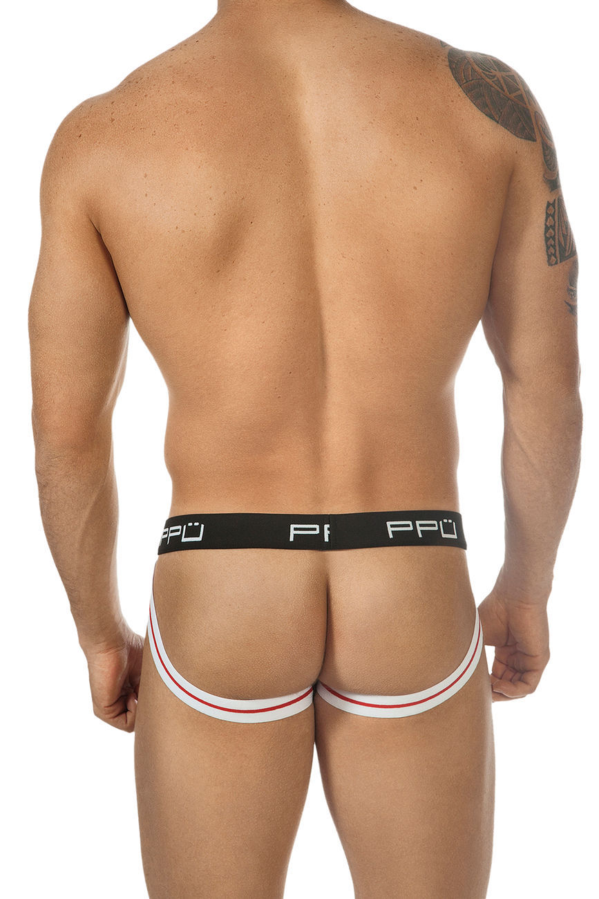 PPU 1308 Cotton Jockstrap White