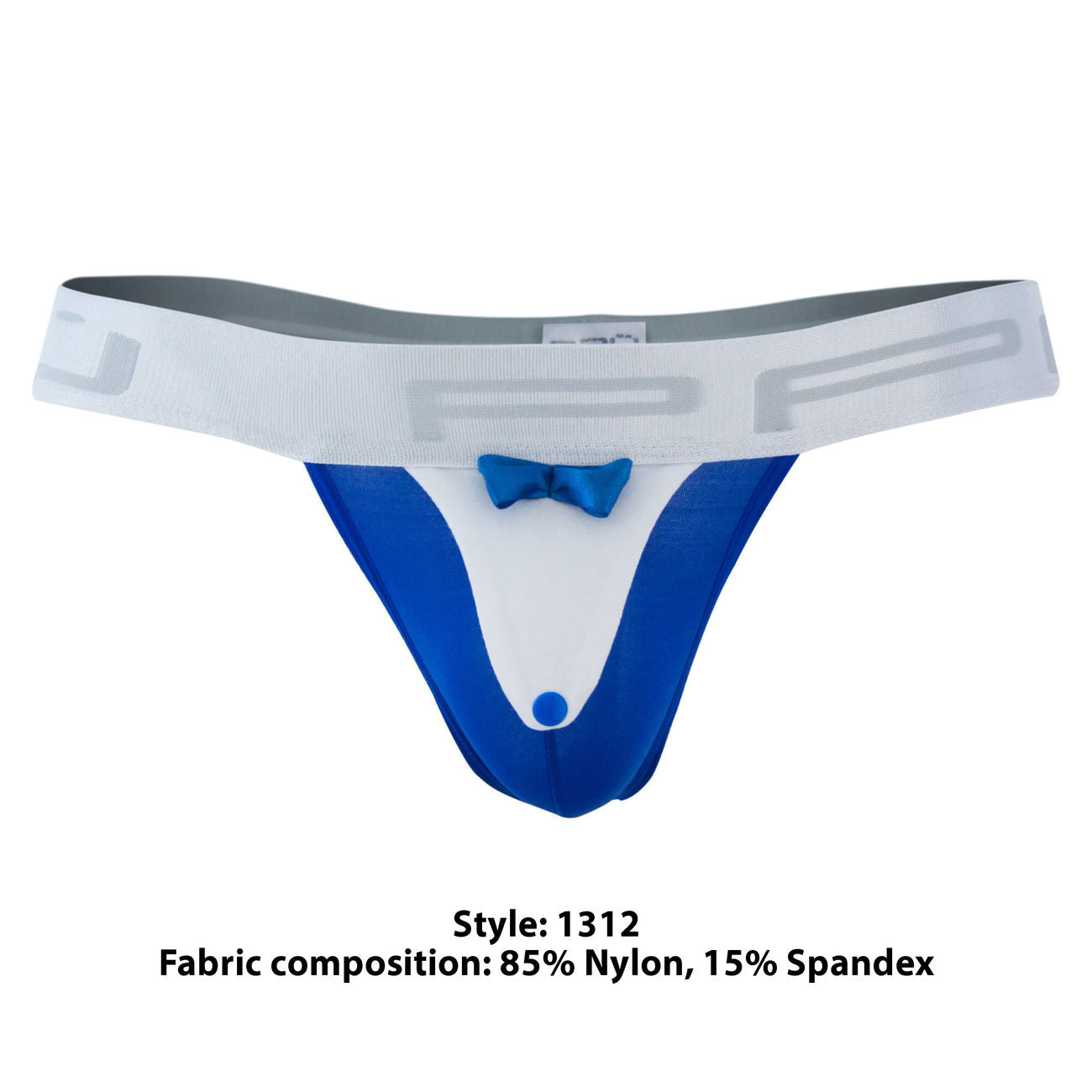 PPU 1312 Tuxedo Thong Blue-White
