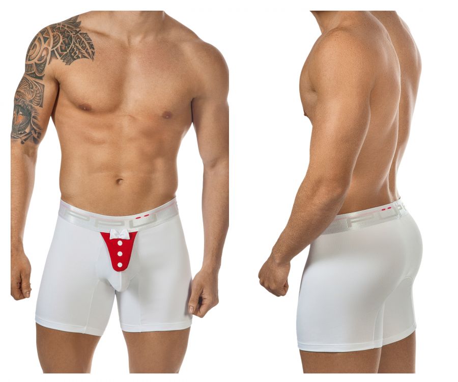 PPU 1325 Tuxedo Boxer White-Red