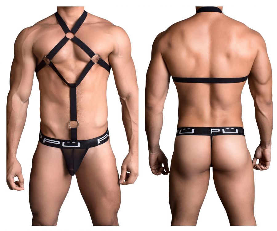 PPU 1705 Thong Harness Black