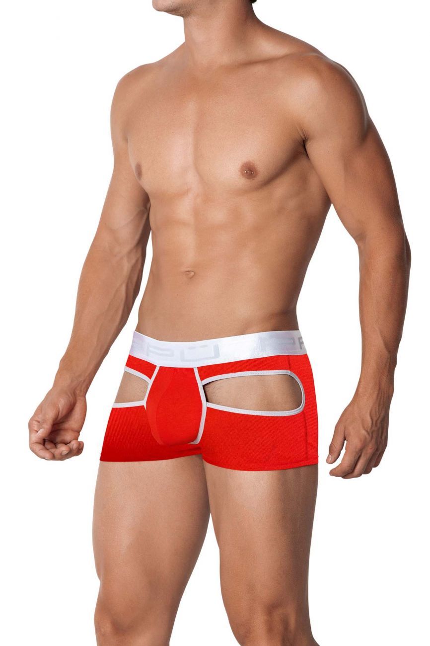 PPU 2104 Open Back Trunks Red