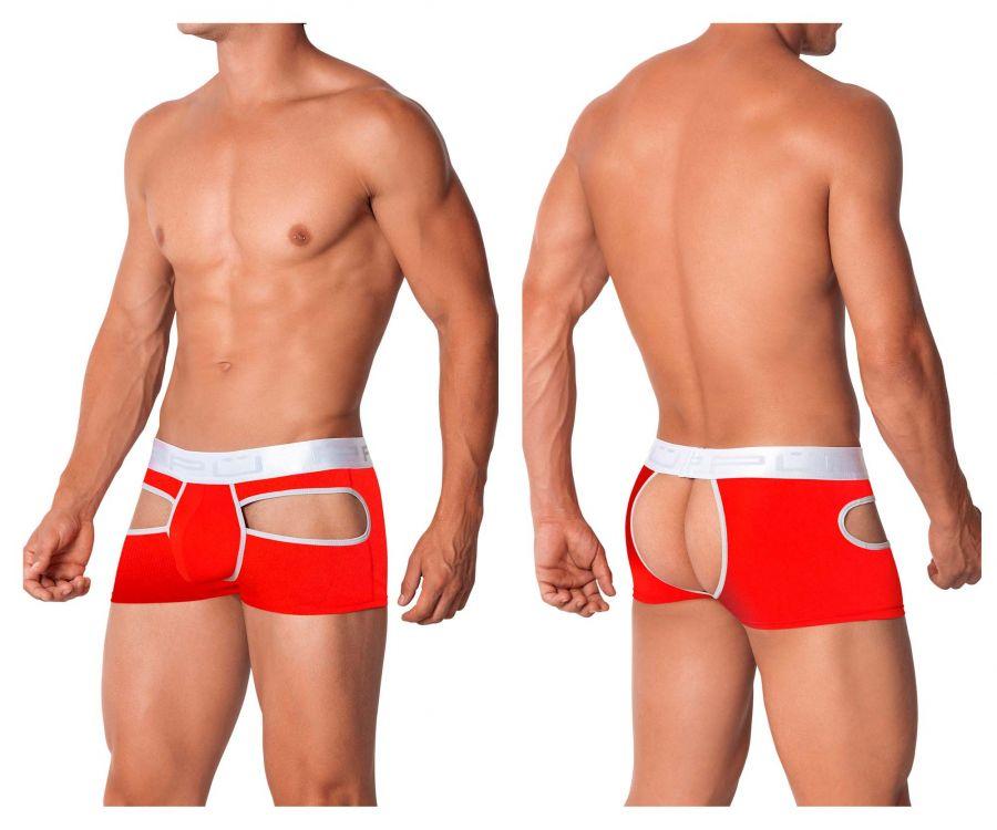 PPU 2104 Open Back Trunks Red