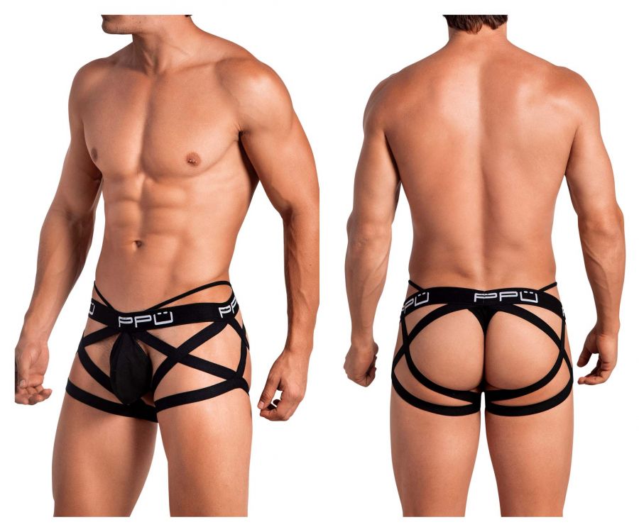 PPU 2107 Jockstrap Thongs Black