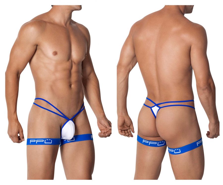 PPU 2110 Garter Thongs Blue