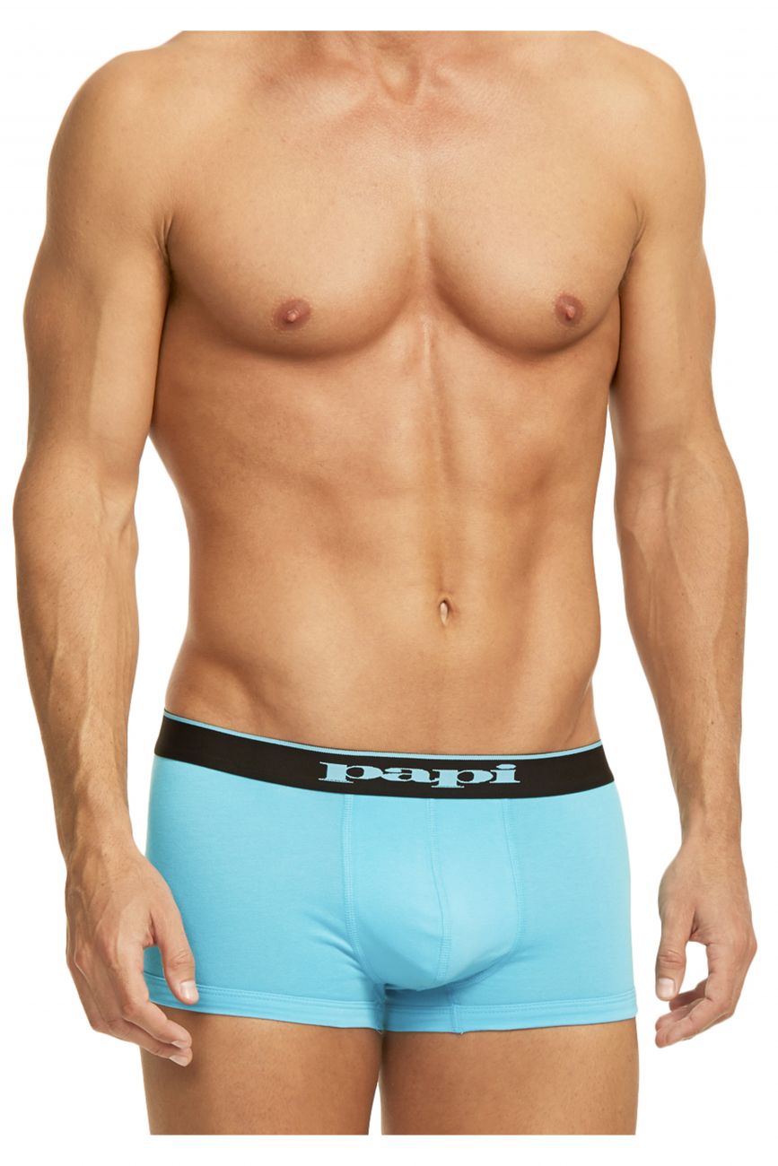 Papi 980501-941 3PK Cotton Stretch Brazilian Solids Black-Cobalt-Blue