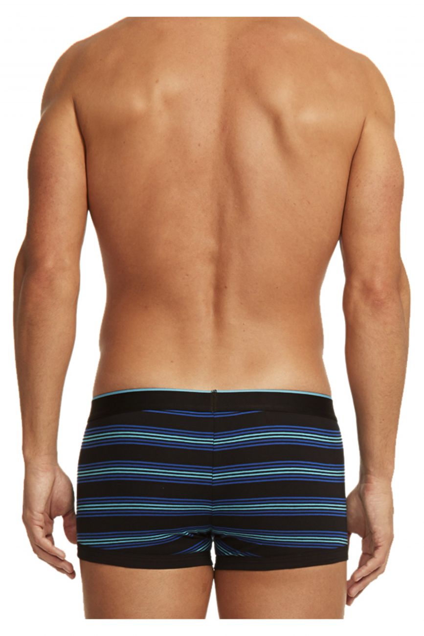 Papi 980503-969 3PK Cotton Stretch Brazilian Yarndye Band Stripe Turquoise Black