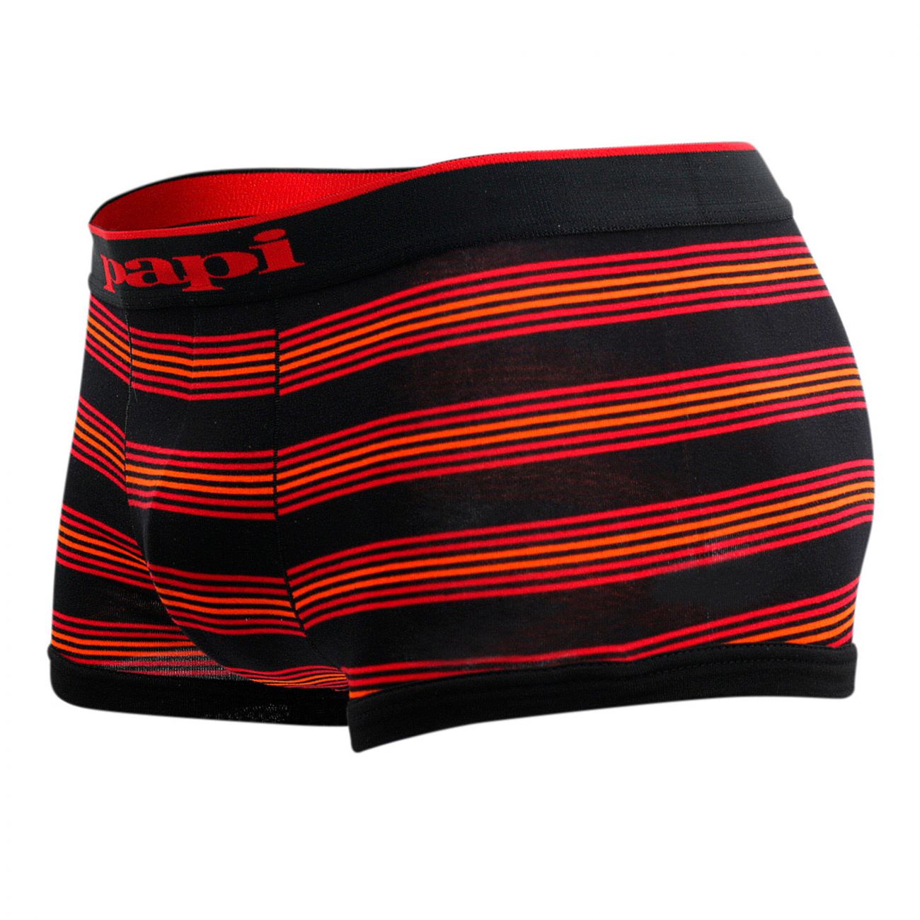 Papi 980503-982 Cotton Stretch Brazilian Yarndye Band Stripe Red Black