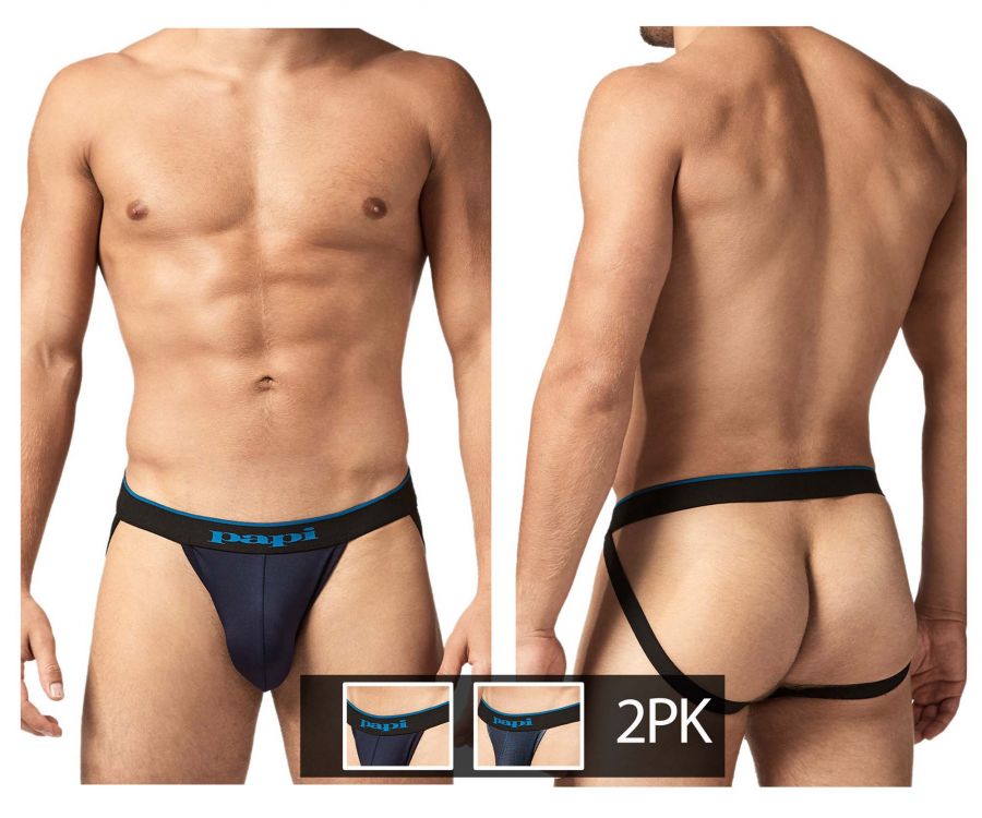 Papi UMPA049 Microflex Jockstrap Teal-Leopard