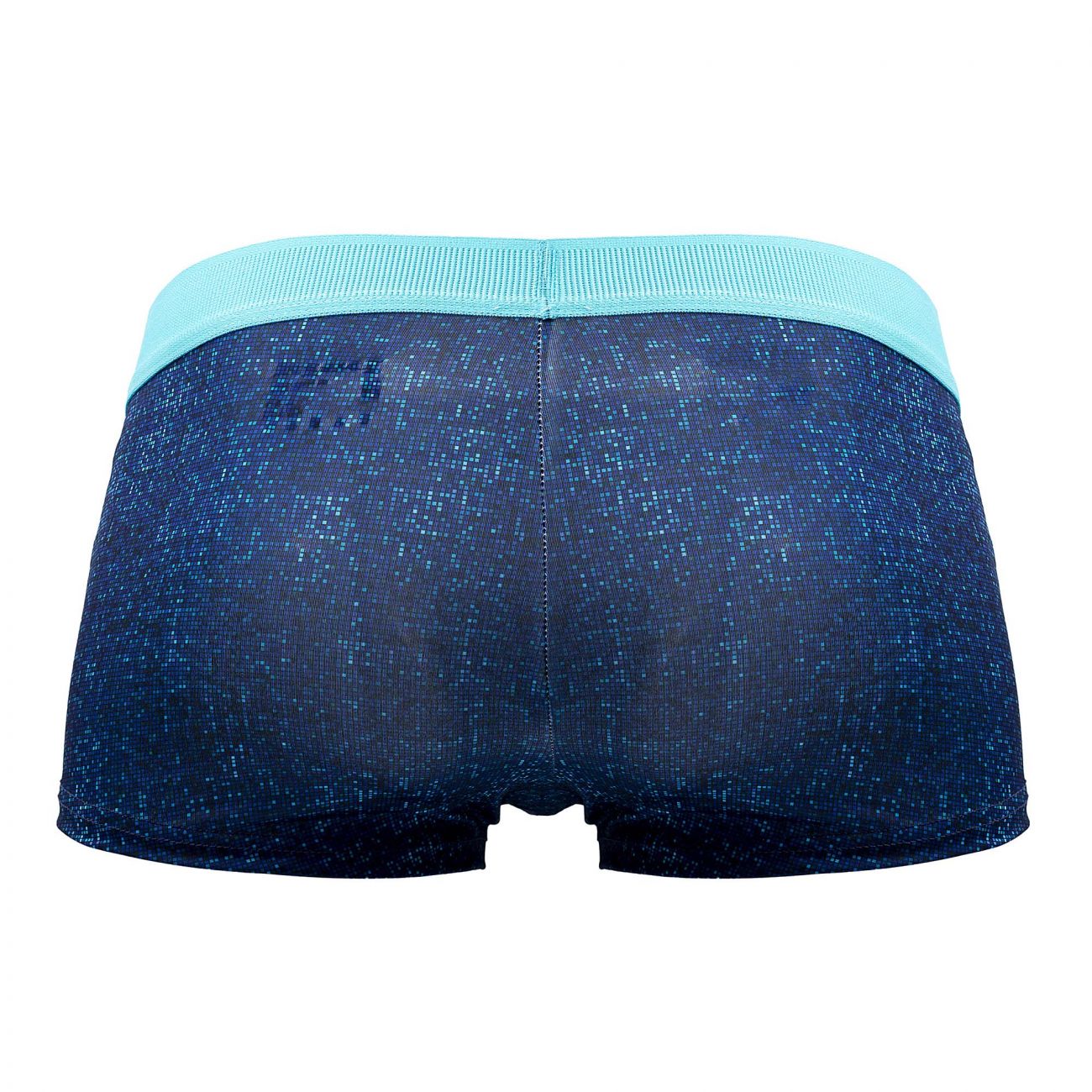 Papi UMPA050 Fashion Microflex Brazilian Trunks Blue Pixel Print