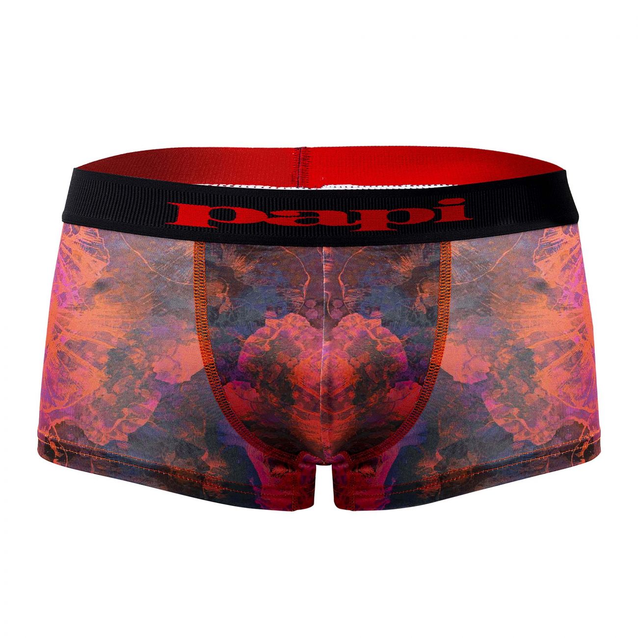 Papi UMPA050 Fashion Microflex Brazilian Trunks Sunset Multi Print