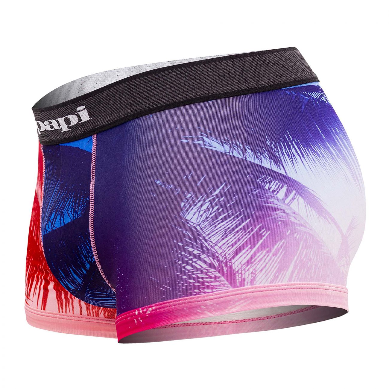 Papi UMPA076 2PK Microflex Brazilian Trunks Tropical-Black