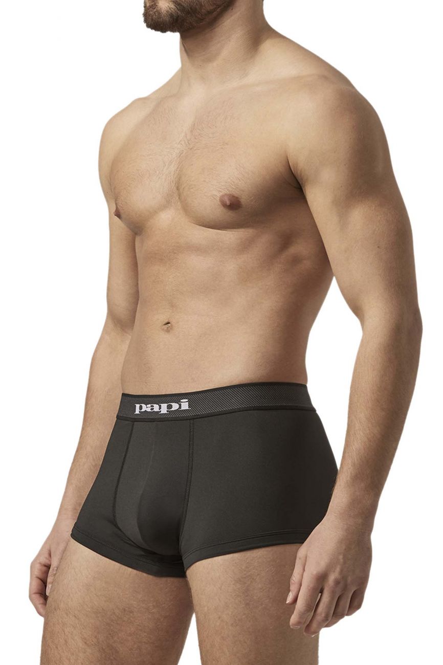 Papi UMPA076 2PK Microflex Brazilian Trunks Tropical-Black