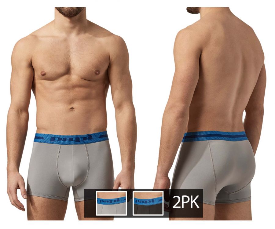 Papi Umpa074 2pk Microflex Brazilian Trunks Tropics-blue –   - Men's Underwear and Swimwear