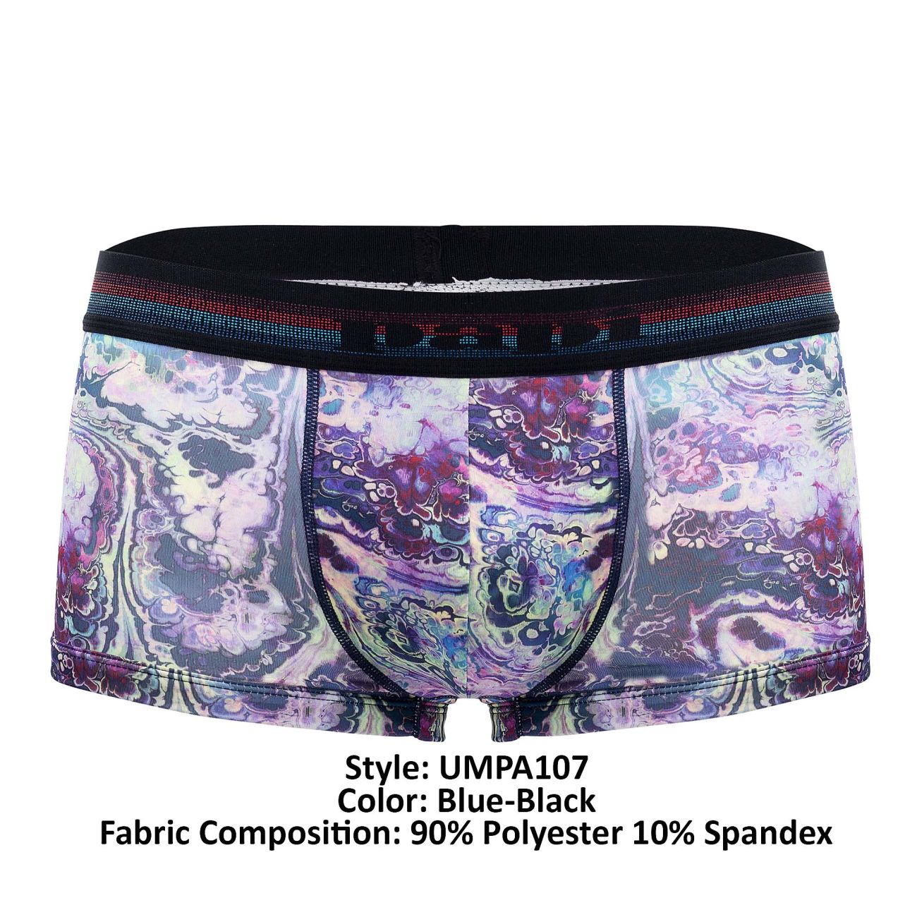 Papi UMPA107 2PK Microflex Performance Trunks Blue-Black