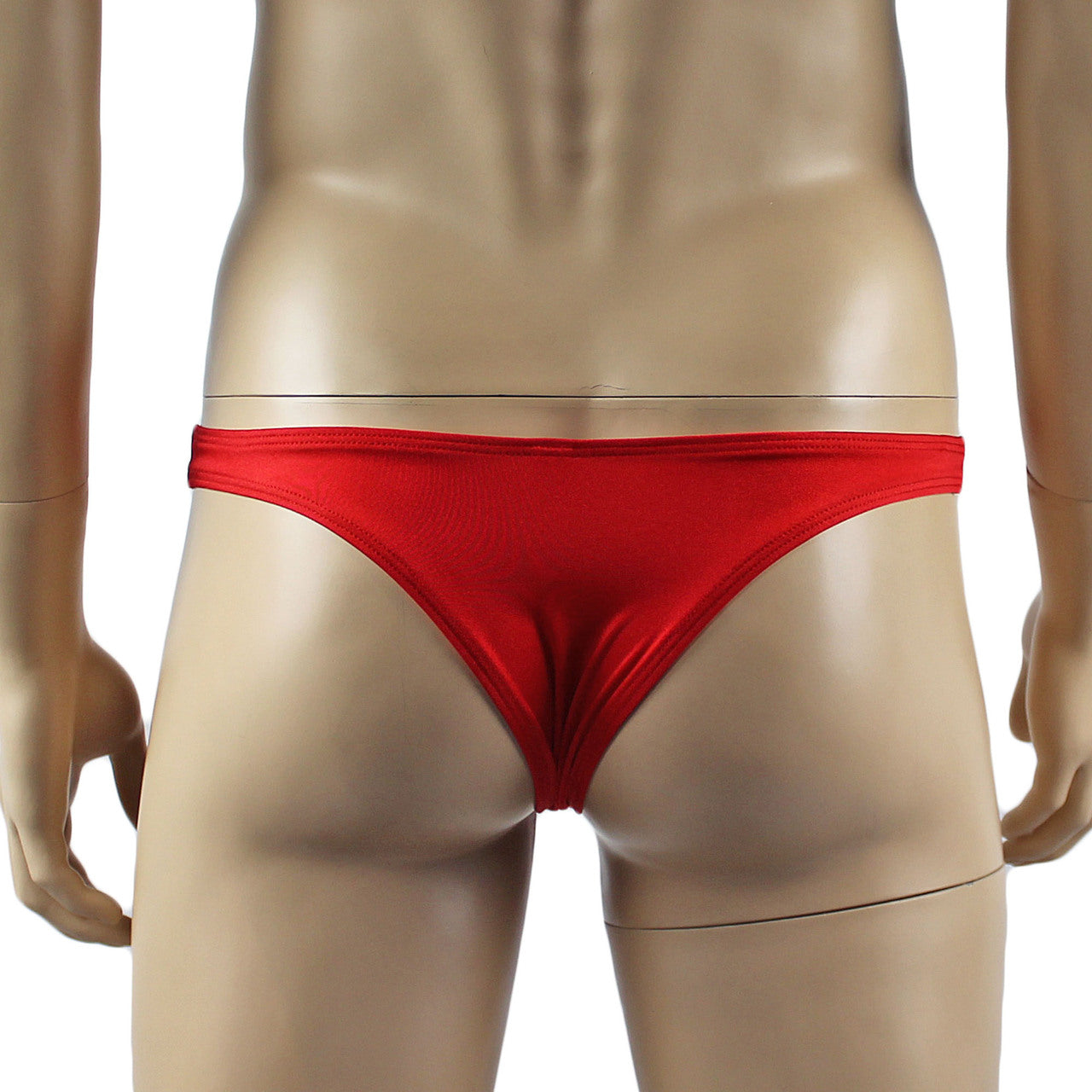 Mens Lingerie Stretch Lycra Capri Bikini with Lace (red plus other colours)