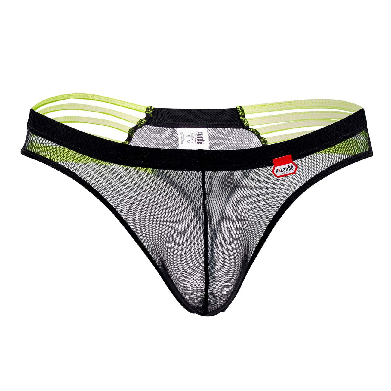 Pikante 0221 Energy Mesh Thongs Black
