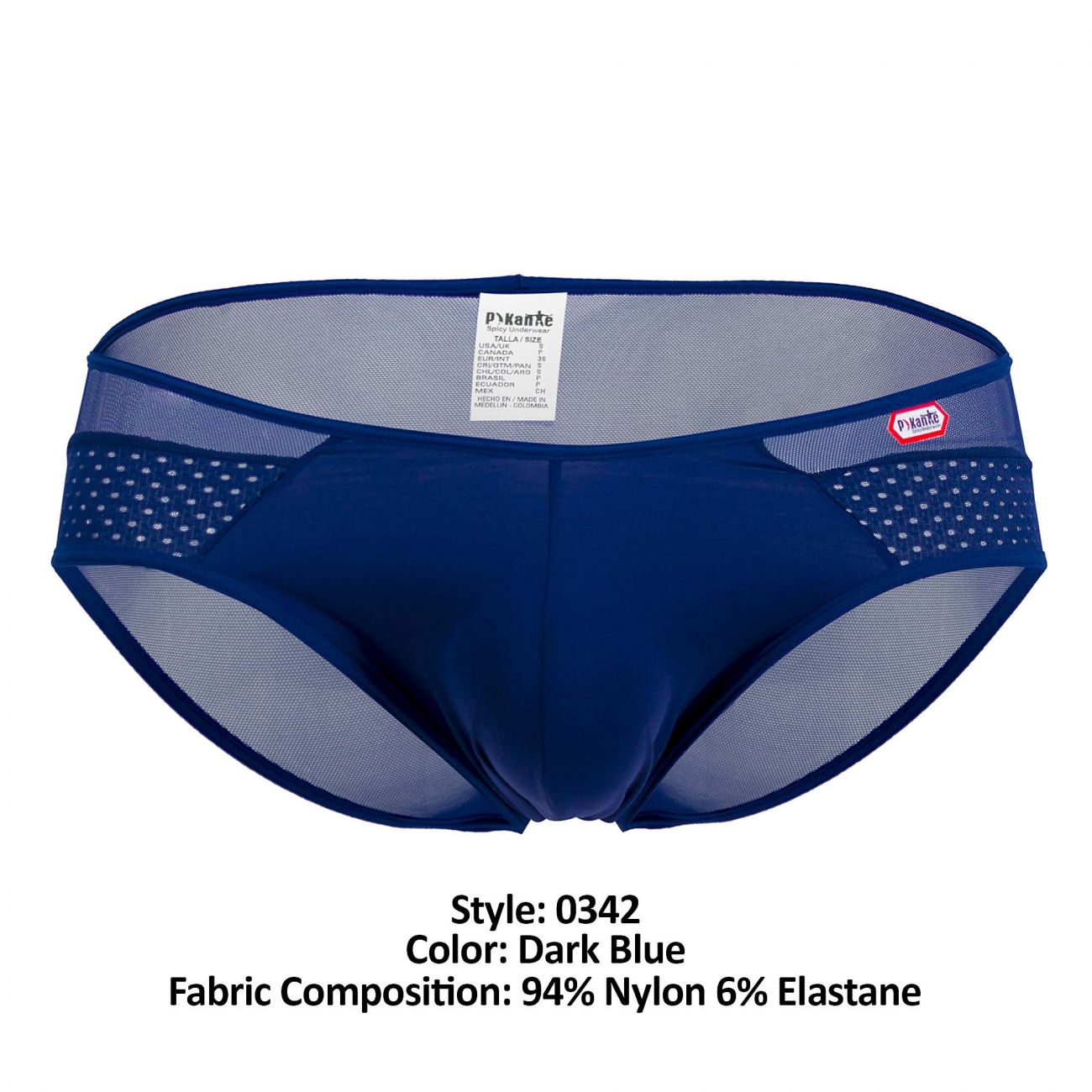 Pikante 0342 Leonidas Mesh Briefs Dark Blue