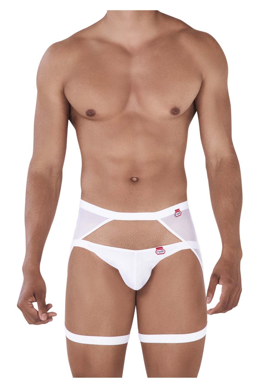 Pikante 0343 Magno Garter Jockstrap White