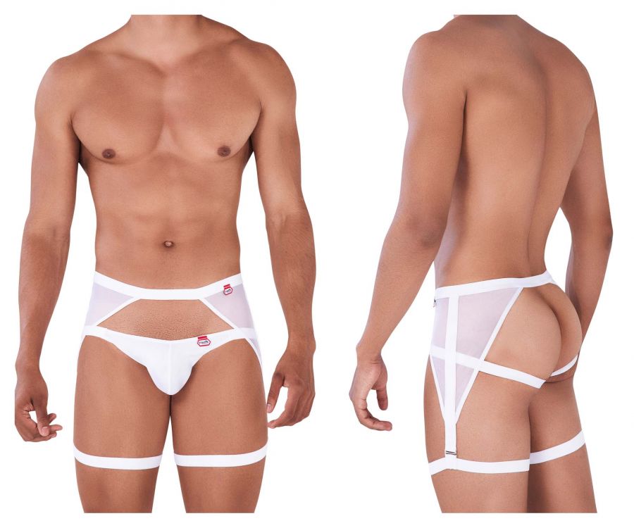 Pikante 0343 Magno Garter Jockstrap White