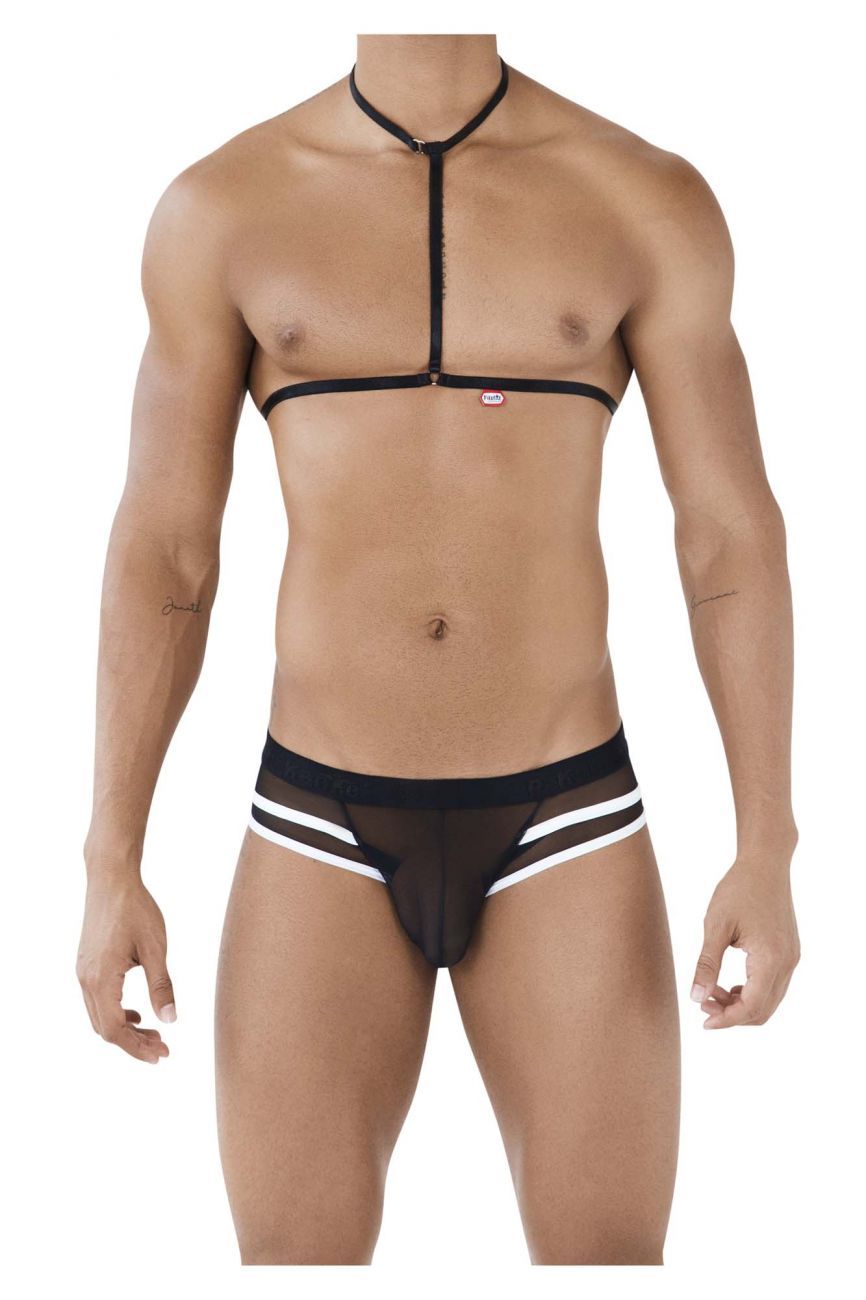 Pikante 0495 Hot Harness Briefs Black