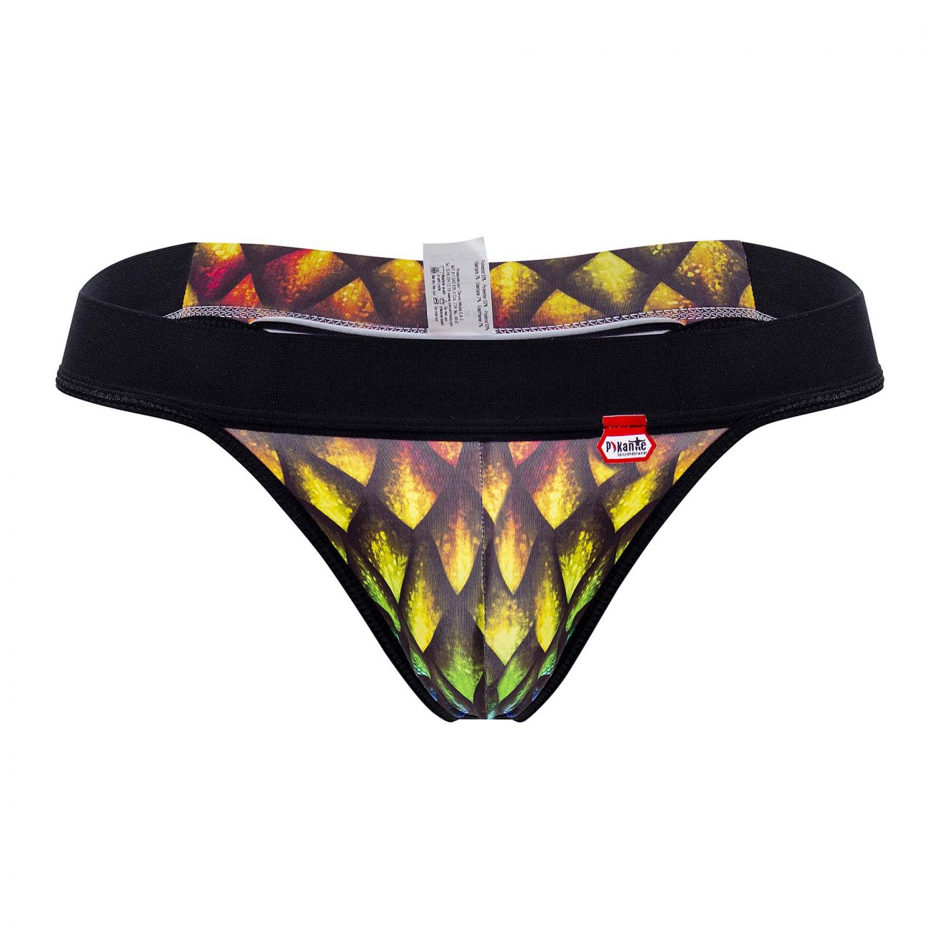 Pikante 0829 Rainbow Thongs Black Multi