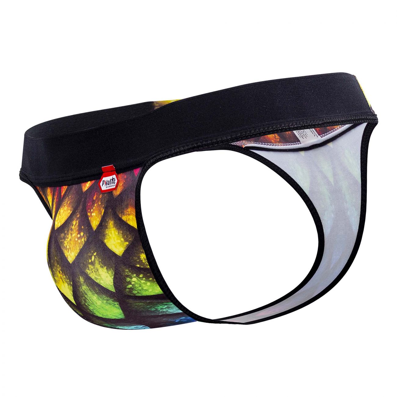 Pikante 0829 Rainbow Thongs Black Multi