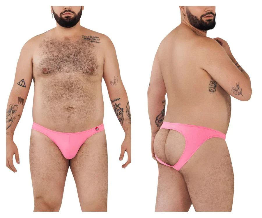 Pikante 0979X Angola Jockstrap Pink Plus Sizes