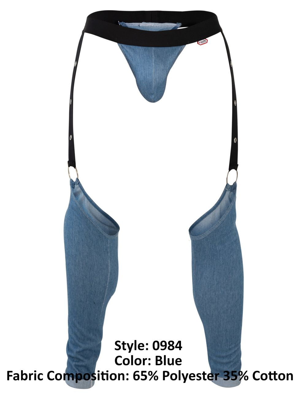 Pikante 0984 Argel Garter Thongs Blue