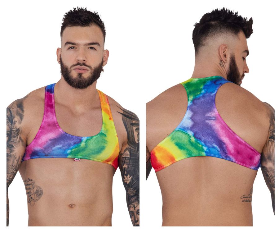 Pikante 1267 Ultra Crop Top Rainbow